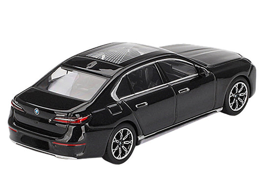 BMW i7 xDrive60 Black Sapphire Limited Edition 1/64 Diecast Model Car by Mini GT - Car Models
