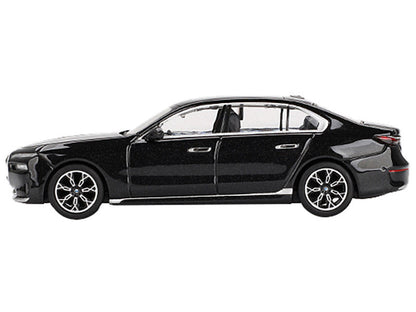 BMW i7 xDrive60 Black Sapphire Limited Edition 1/64 Diecast Model Car by Mini GT-1
