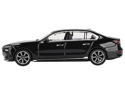 BMW i7 xDrive60 Black Sapphire Limited Edition 1/64 Diecast Model Car by Mini GT-1