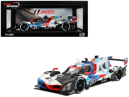 BMW M Hybrid V8 GTP #25 Connor De Phillippi - Maxime Martin - Rene Rast - Nick Yelloly "BMW M Team RLL" "24 Hours of Daytona" (2024) 1/18 Model Car by Top Speed-4