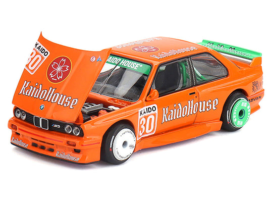 BMW M3 ’Kaido Haus V1’’ #30 Orange (Designed by Jun Imai) ’Kaido House’ Special 1/64 Diecast Model Car by Mini GT - Car
