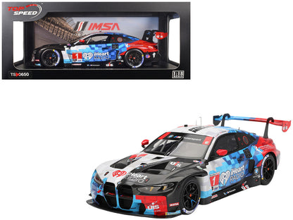BMW M4 GT3 EVO #1 Connor De Phillippi - Madison Snow - Neil Verhagen - Kelvin van der Linde "Paul Miller Racing" IMSA "24 Hours of Daytona" (2025) 1/18 Model Car by Top Speed-4
