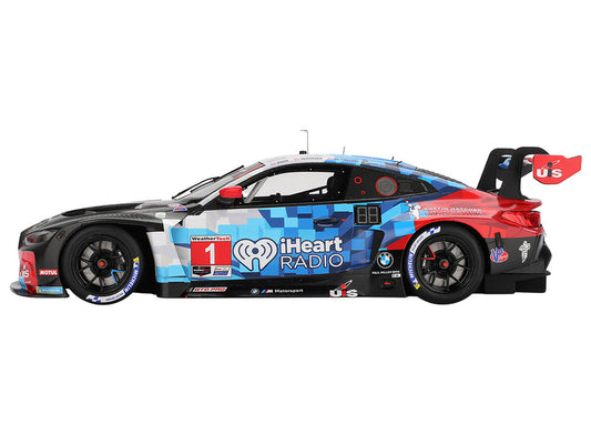 BMW M4 GT3 EVO #1 Connor De Phillippi - Madison Snow - Neil Verhagen - Kelvin van der Linde "Paul Miller Racing" IMSA "24 Hours of Daytona" (2025) 1/18 Model Car by Top Speed-0