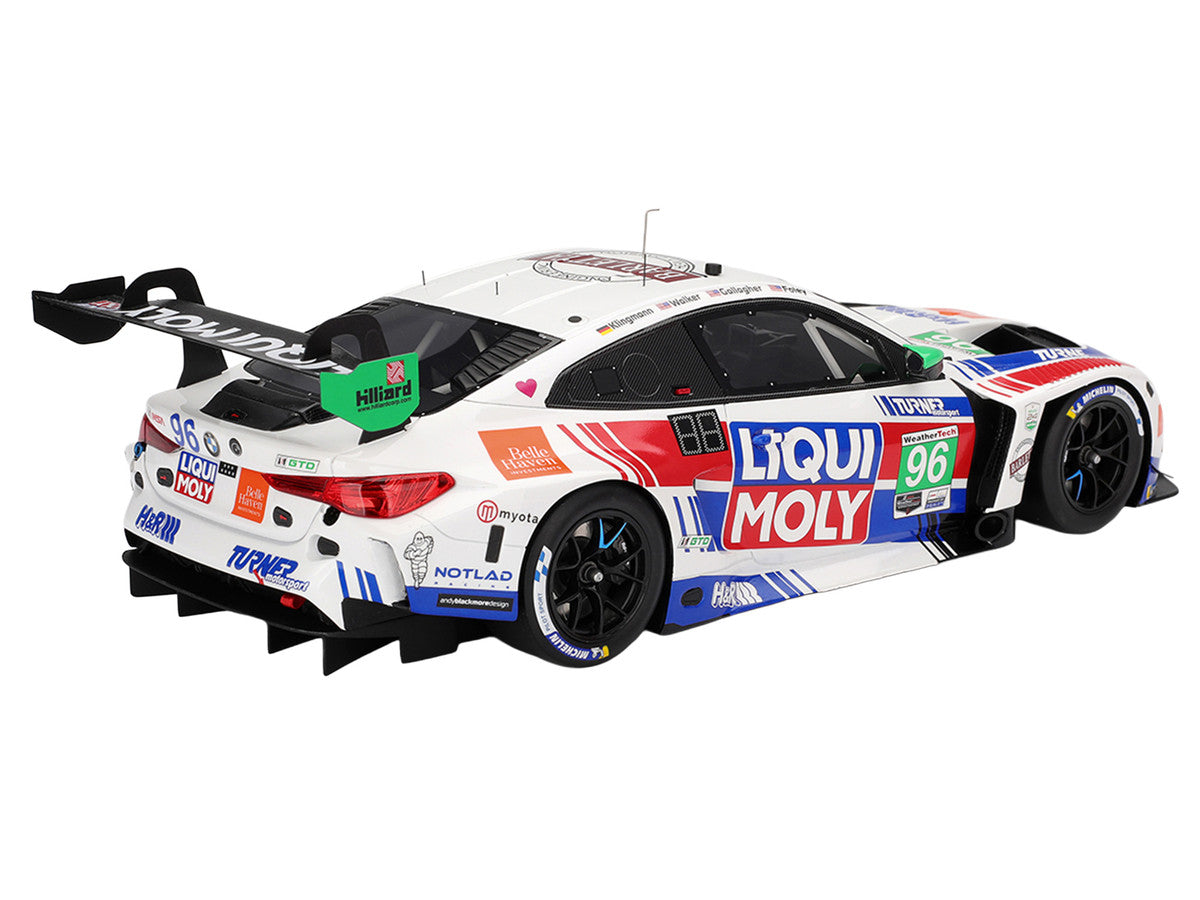 BMW M4 GT3 EVO #96 Robby Foley - Patrick Gallagher - Jens Klingmann - Jake Walker "Turner Motorsport" IMSA "Hours of Daytona" (2025) 1/18 Model Car by Top Speed-3