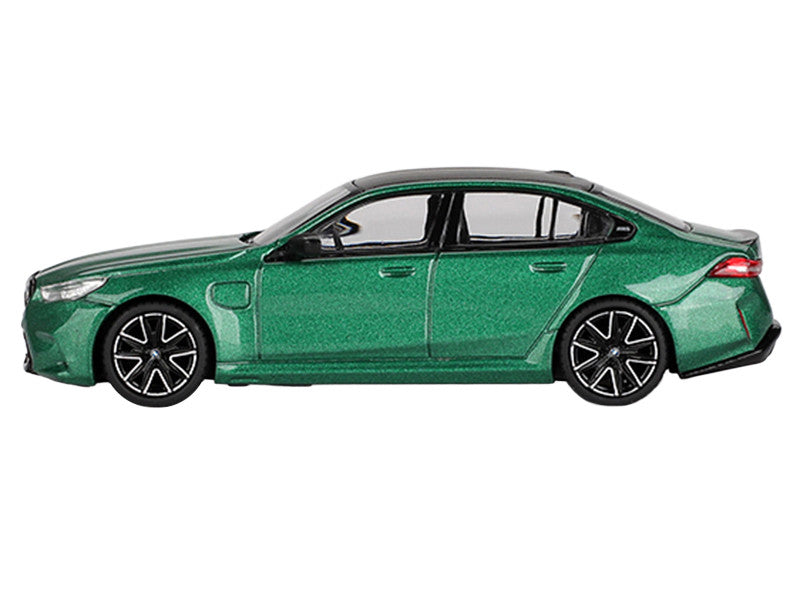 BMW M5 Isle of Man Green Metallic with Carbon Top Limited Edition 1/64 Diecast Model Car by Mini GT-0