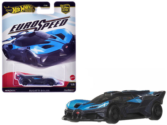 Bugatti Bolide Blue and Dark Blue Metallic "Euro Speed" Series Diecast Model Car by Hot Wheels-0