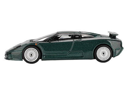 Bugatti EB110 GT Verde Scuro Dark Green Metallic Limited Edition 1/64 Diecast Model Car by Mini GT-0