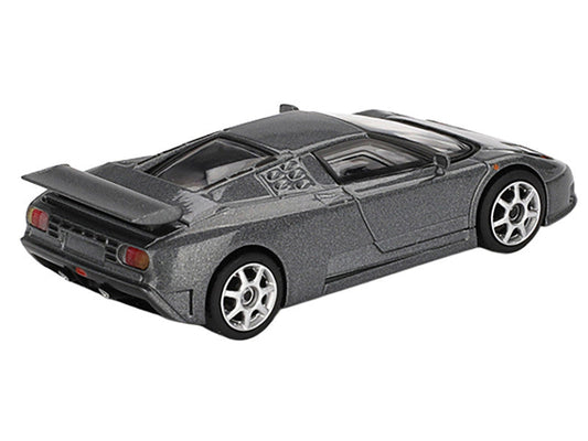 Bugatti EB110 Super Sport Grigio Scuro Dark Gray Metallic Limited Edition 1/64 Diecast Model Car by Mini GT-0