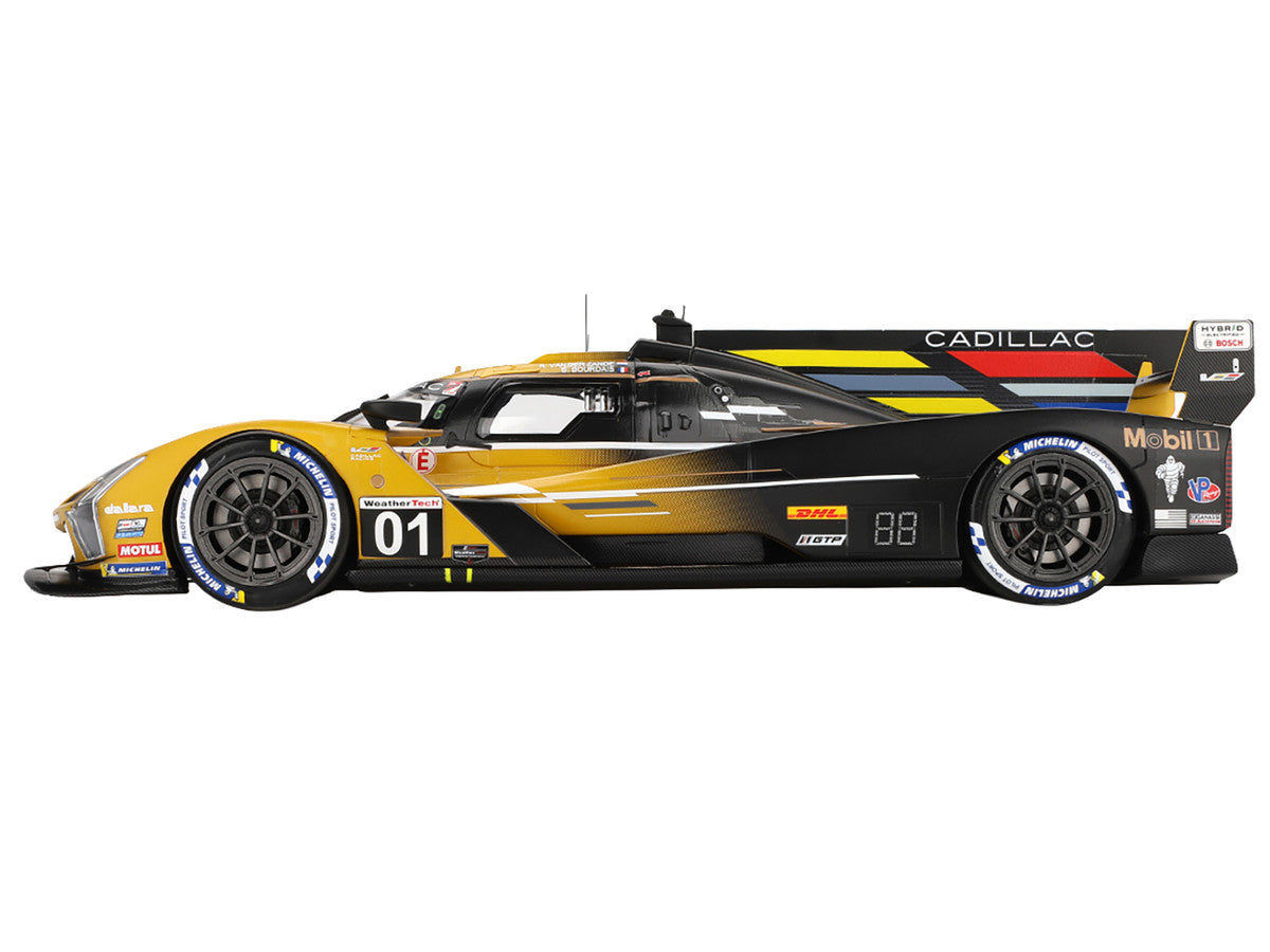 Cadillac V-Series.R #01 Sebastien Bourdais - Scott Dixon - Renger van der Zande "Cadillac Racing" 2nd Place "12 Hours of Sebring" (2024) 1/18 Model Car by Top Speed-0