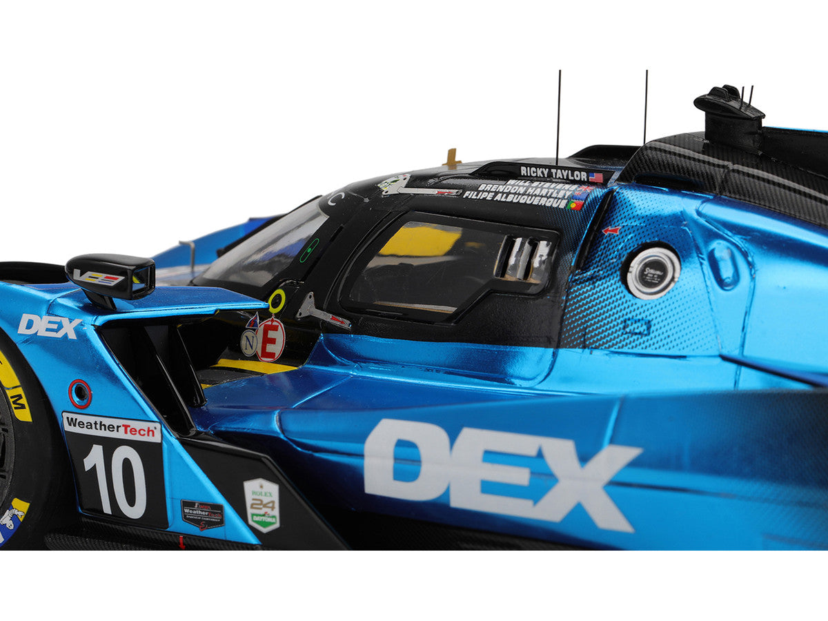 Cadillac V-Series.R #10 Filipe Albuquerque - Brendon Hartley - Will Stevens - Ricky Taylor "Cadillac Wayne Taylor Racing" IMSA "24 Hours of Daytona" (2025) 1/18 Model Car by Top Speed-2