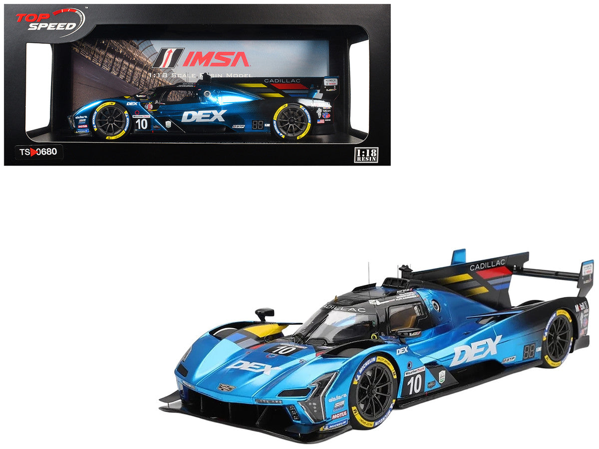 Cadillac V-Series.R #10 Filipe Albuquerque - Brendon Hartley - Will Stevens - Ricky Taylor "Cadillac Wayne Taylor Racing" IMSA "24 Hours of Daytona" (2025) 1/18 Model Car by Top Speed-4