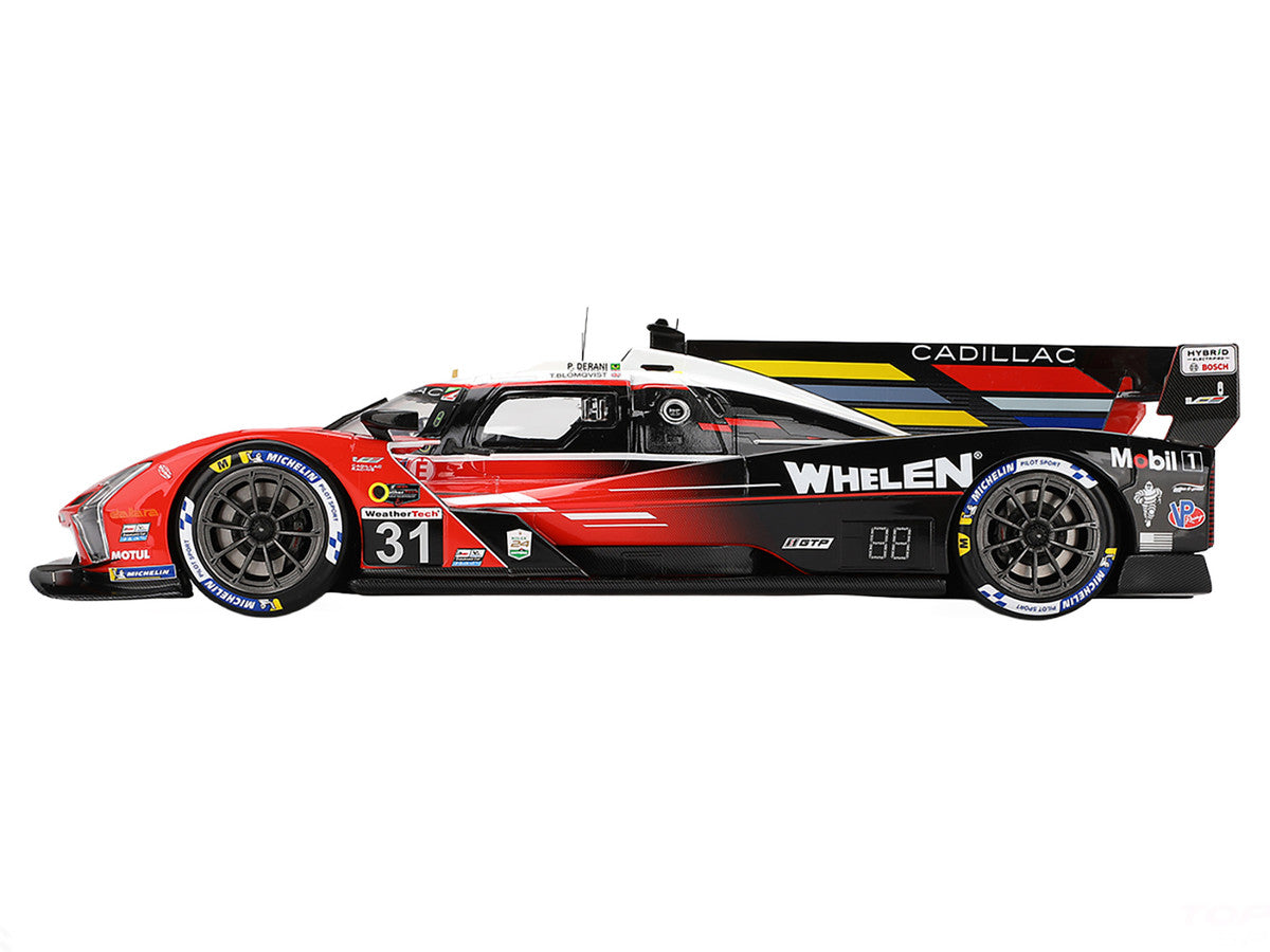 Cadillac V-Series.R #31 Jack Aitken - Tom Blomqvist - Pipo Derani "Whelen Cadillac Racing" 2nd Place IMSA "24 Hours of Daytona" (2024) 1/18 Model Car by Top Speed-0