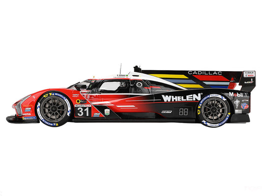 Cadillac V-Series.R #31 Jack Aitken - Tom Blomqvist - Pipo Derani "Whelen Cadillac Racing" 2nd Place IMSA "24 Hours of Daytona" (2024) 1/18 Model Car by Top Speed-0