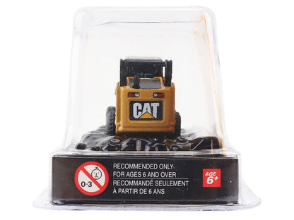 CAT Caterpillar 272C Skid Steer Loader with Pallet Fork Yellow "Micro-Constructor" Series Diecast Model by Diecast Masters-1