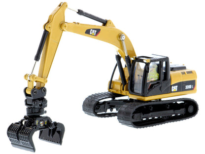CAT Caterpillar 320D L Hydraulic Excavator with Multiple Work Tools and Operator "High Line" Series 1/87 (HO) Scale Diecast Model by Diecast Masters-1