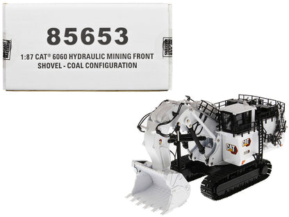 CAT Caterpillar 6060 Hydraulic Mining Front Shovel Coal Configuration White "High Line Series" 1/87 (HO) Scale Diecast Model by Diecast Masters-0