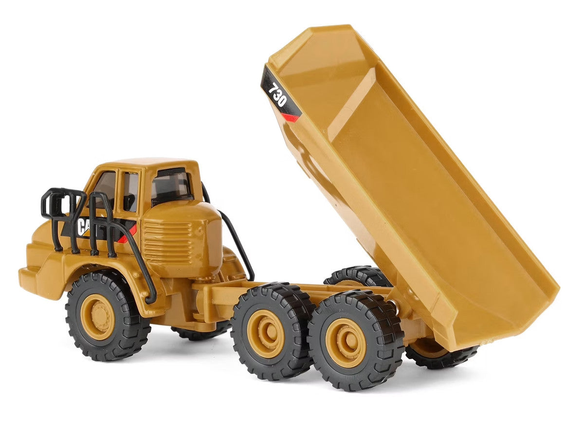 CAT Caterpillar 730 Articulated Truck Yellow 1/87 (HO) Diecast Model by Diecast Masters-0
