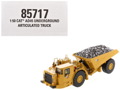 CAT Caterpillar AD45 Underground Articulated Truck Yellow "High Line" Series 1/50 Diecast Model by Diecast Masters-4
