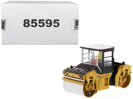 CAT Caterpillar CB-13 Tandem Vibratory Roller with Cab and Operator "High Line Series" 1/50 Diecast Model by Diecast Masters-0