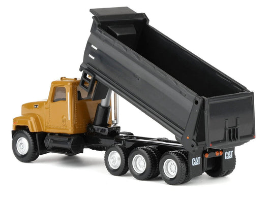 CAT Caterpillar CT681 Dump Truck Yellow 1/87 (HO) Diecast Model by Diecast Masters-2