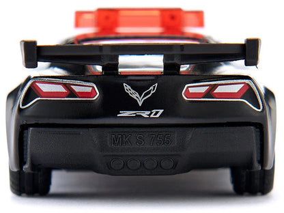 Chevrolet Corvette ZR1 Police Car Black and White Diecast Model Car by Siku-2