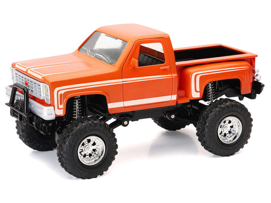 Chevrolet Sport Step Side Pickup Truck Orange with White Graphics ’Xtreme Off-Road’ Series 1/30 Diecast Model by New