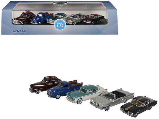 Chrysler Centenary 5 Piece Set 1/87 (HO) Scale Diecast Model Cars by Oxford Diecast-0