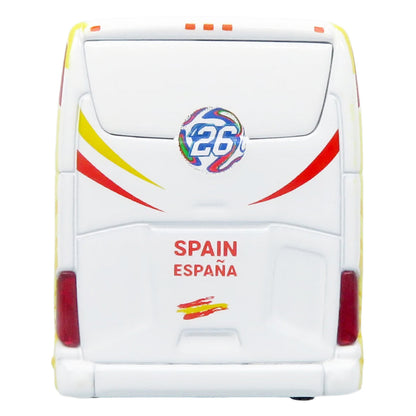 Daimler Tourrider Coach Bus "Spain National Football Team" Yellow with Graphics "International Federation of the Global Game" Series Limited Edition to 504 pieces Worldwide 1/87 (HO) Diecast Model by Iconic Replicas-2