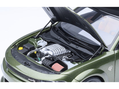 Dodge Charger SRT Hellcat Redeye F8 Green Metallic with Matt Black Top 1/18 Model Car by Autoart-3