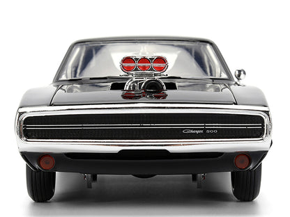 Dom's 1970 Dodge Charger R/T Black "F9" (2021) Movie "Fast & Furious" Series 1/24 Diecast Model Car by Jada-4