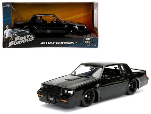 Dom’s Buick Grand National Black ’Fast & Furious’ Movie 1/24 Diecast Model Car by Jada - Car Models