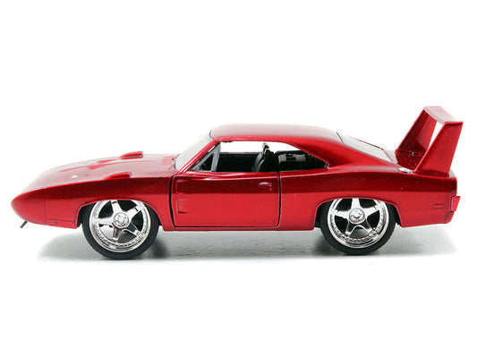 Dom's Dodge Charger Daytona Red Metallic "Fast & Furious 6" (2013) Movie "25 Years of Fast & Furious" Series die cast model car by Jada-2
