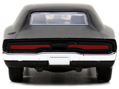 Dom's Dodge Charger R/T Matt Black "Fast & Furious" Movie 1/32 Diecast Model Car by Jada-3