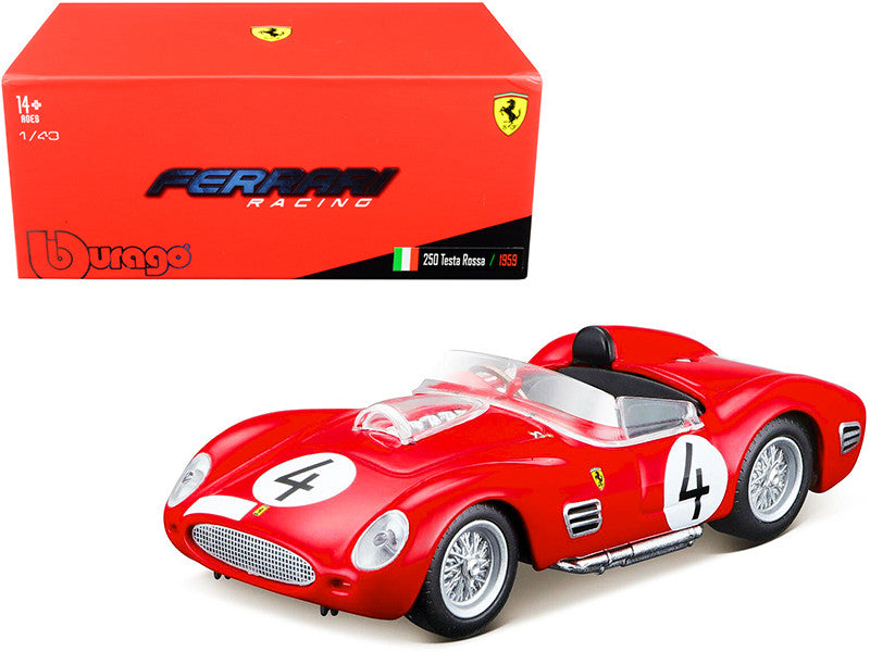 Ferrari 250 Testa Rossa #4 P. Hill - O. Gendebien Nurburgring 1000km (1959) 1/43 Diecast Model Car by Bburago-0