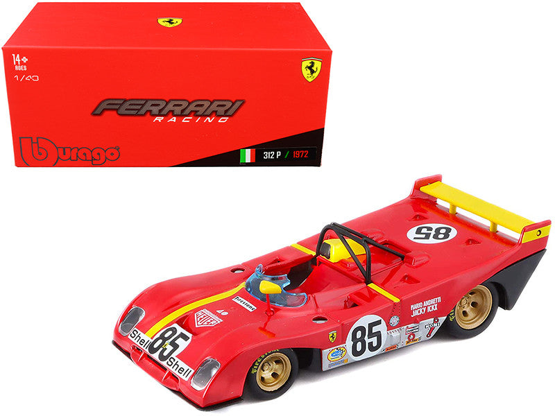 Ferrari 312P #85 Jacky Ickx - Mario Andretti 6 Hours of Watkins Glen (1972) 1/43 Diecast Model Car by Bburago-0