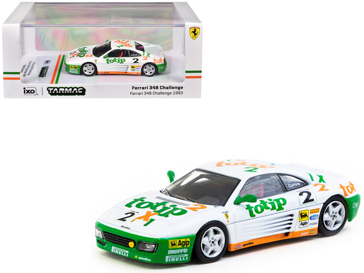 Ferrari 348 Challenge #2 Paolo Cutrera "Ferrari 348 Challenge" (1993) "Hobby64" Series 1/64 Diecast Model Car by Tarmac Works-0