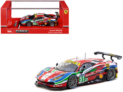 Ferrari 488 GTE #51 Gianmaria Bruni - Alessandro Pier Guidi - James Calado "AF Corse" "24 Hours of Le Mans" (2016) "Hobby64" Series 1/64 Diecast Model Car by Tarmac Works-0