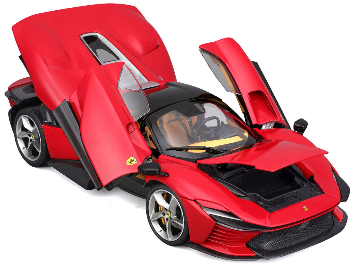 Ferrari Daytona SP3 Red with Black Top "Signature Series" 1/18 Diecast Model Car by Bburago-2