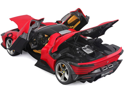 Ferrari Daytona SP3 Red with Black Top "Signature Series" 1/18 Diecast Model Car by Bburago-3