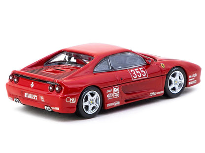 Ferrari F355 Challenge #355 "Presentation" Red "Hobby64" Series 1/64 Diecast Model by Tarmac Works-2