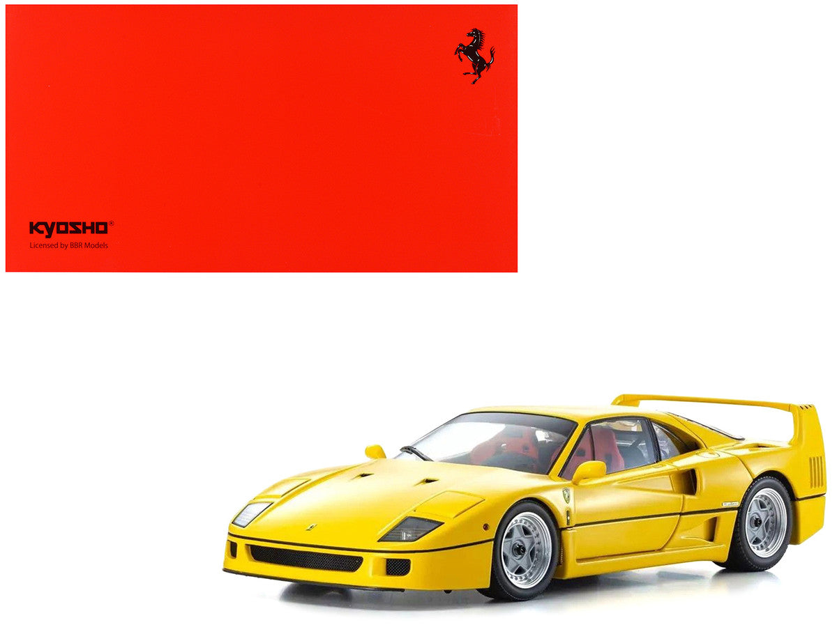 Ferrari F40 Yellow 1/18 Diecast Model Car by Kyosho-4