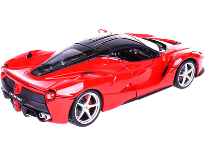 Ferrari LaFerrari F70 Red with Black Top "Signature Series" 1/18 Diecast Model Car by Bburago-3