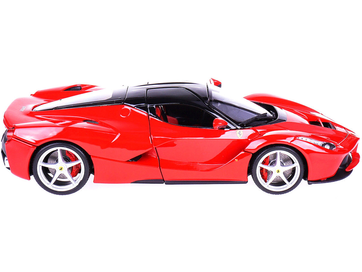Ferrari LaFerrari F70 Red with Black Top "Signature Series" 1/18 Diecast Model Car by Bburago-2