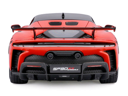 Ferrari SF90 XX Stradale Red with Black Top "Race + Play" Series 1/18 Diecast Model Car by Bburago-0