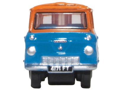 Ford 400E Van RHD (Right Hand Drive) "Fordson Super Service" Blue and Orange 1/148 (N) Scale Diecast Model Car by Oxford Diecast-1