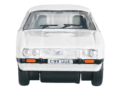 Ford Capri Mk3 RHD (Right Hand Drive) Diamond White with Black Stripes 1/148 (N) Scale Diecast Model Car by Oxford Diecast-2