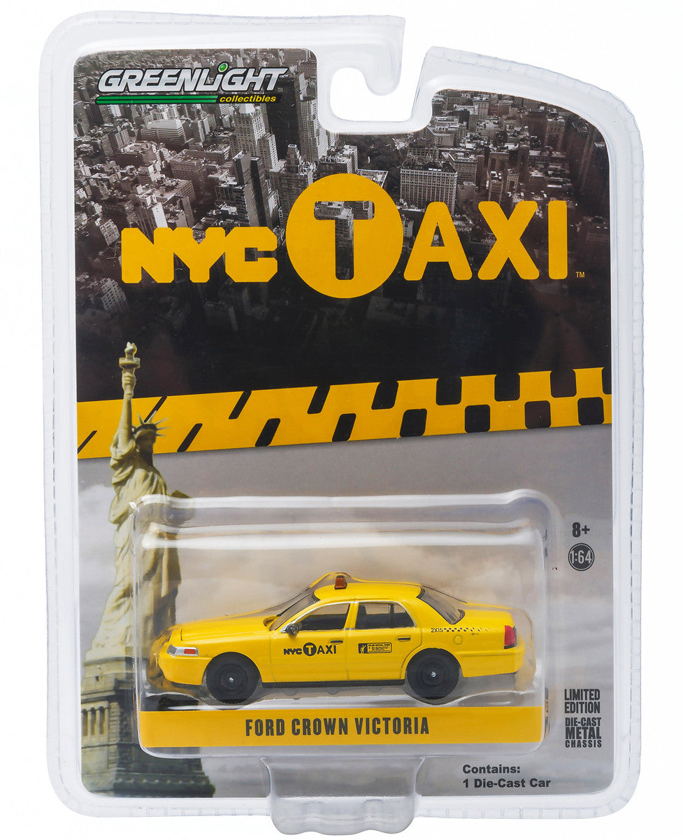 Ford Crown Victoria Yellow "NYC Taxi" (New York City) 1/64 Diecast Model Car by Greenlight-1