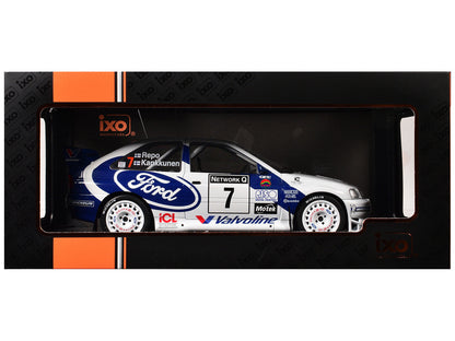 Ford Escort WRC #7 Juha Kankkunen - Juha Repo 2nd Place "RAC Rally" (1998) 1/18 Diecast Model Car by IXO Models-2
