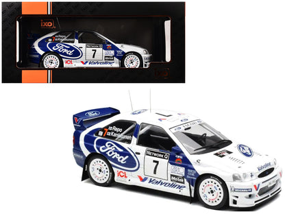 Ford Escort WRC #7 Juha Kankkunen - Juha Repo 2nd Place "RAC Rally" (1998) 1/18 Diecast Model Car by IXO Models-0