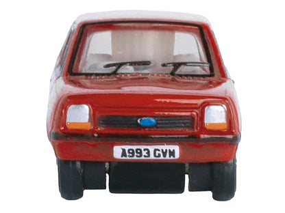 Ford Fiesta Mk1 RHD (Right Hand Drive) Venetian Red 1/148 (N) Scale Diecast Model Car by Oxford Diecast-2
